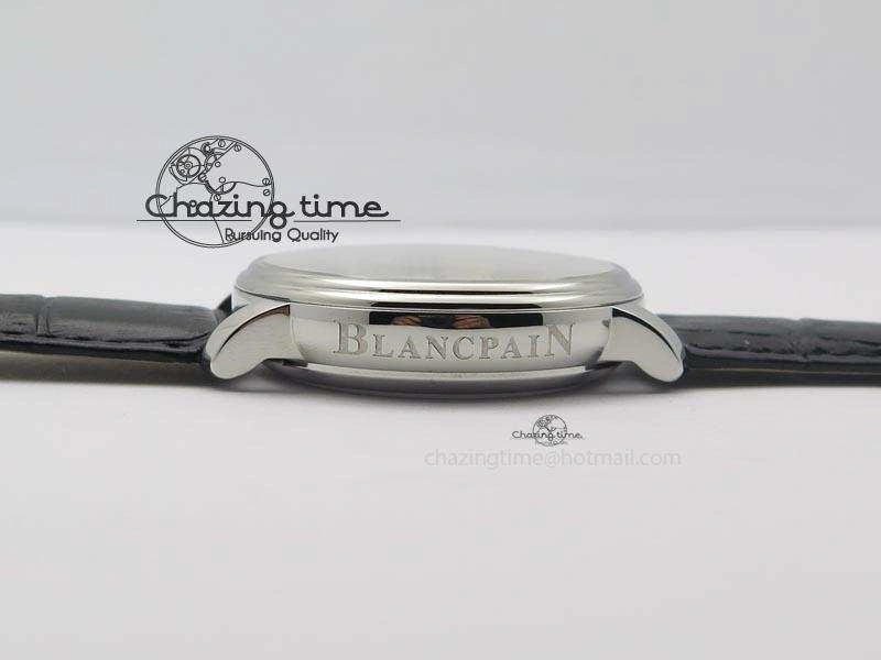 Tailored Carrousel Tourbillon SS Caseback White Dial On Black Leather Strap 5312