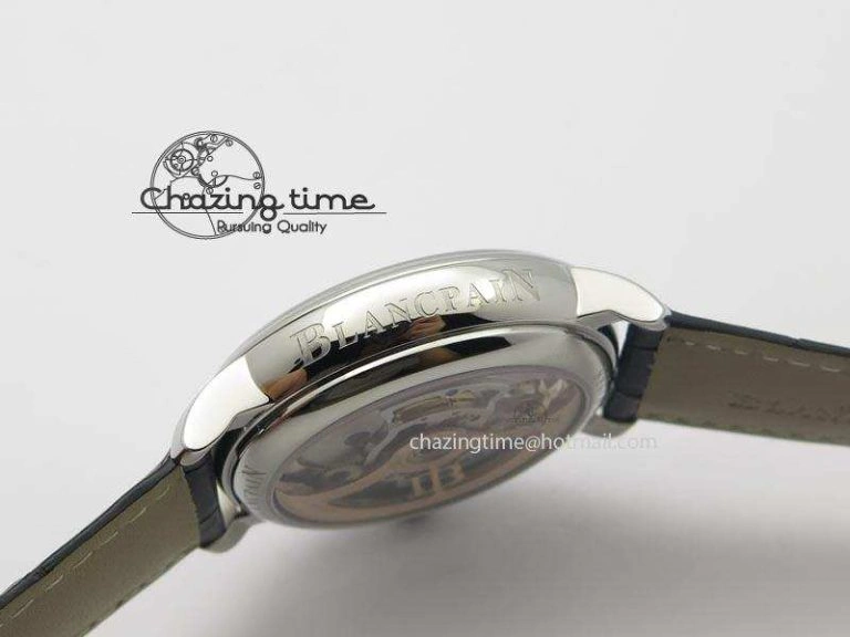 Tailored Carrousel Tourbillon SS Caseback White Dial On Black Leather Strap 5312