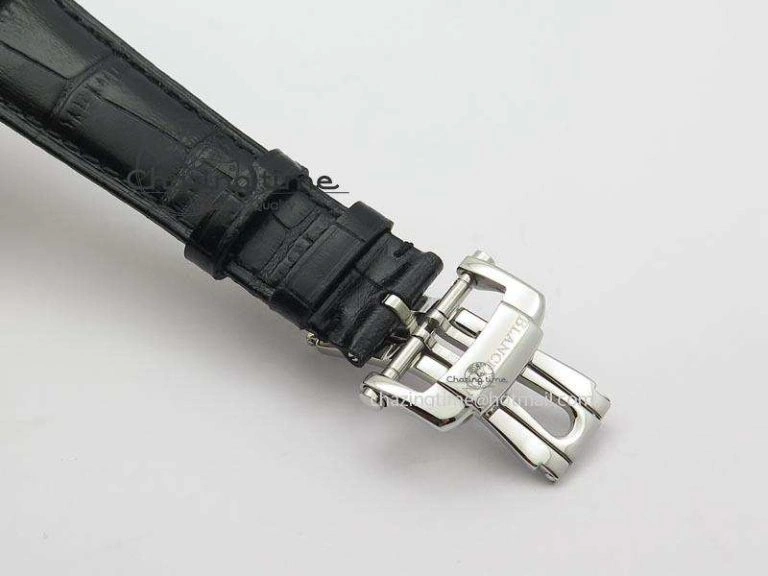 Tailored Carrousel Tourbillon SS Caseback White Dial On Black Leather Strap 5312