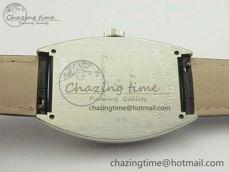 Casablanca 8880 Automatique SS GF 1:1 Best Edition Full Diamonds on Black Leather Strap A Lightweight 6583