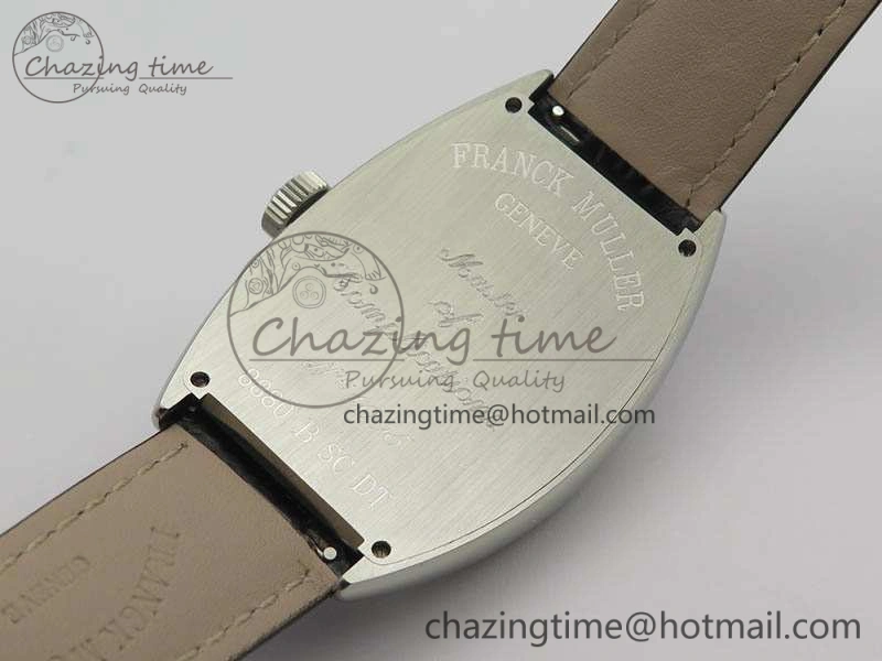 Casablanca Date SS GF 1:1 Best Edition White Dial On Black Leather Strap A ModernLook 6598