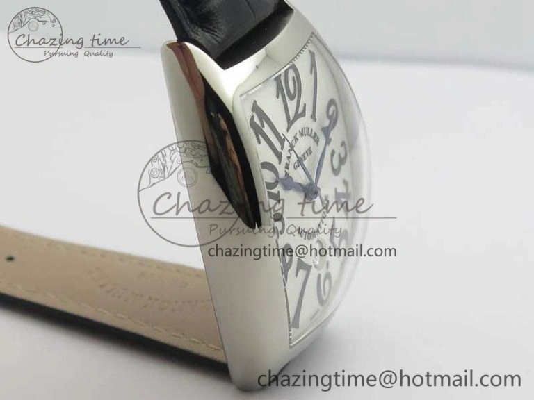 Casablanca Date SS GF 1:1 Best Edition White Dial On Black Leather Strap A ModernLook 6598