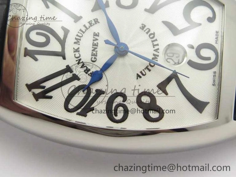 Casablanca Date SS GF 1:1 Best Edition White Dial On Black Leather Strap A ModernLook 6598