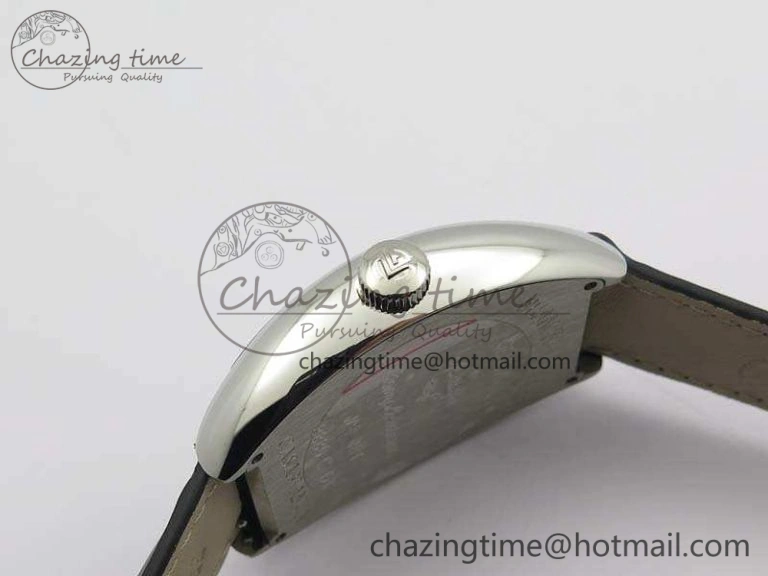 Casablanca SS TW 1:1 Best Edition Black Dial On Black Leather Strap A Flexible 6597