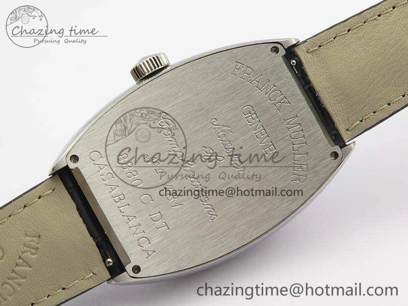 Casablanca SS TW 1:1 Best Edition Black Dial On Black Leather Strap A Flexible 6597