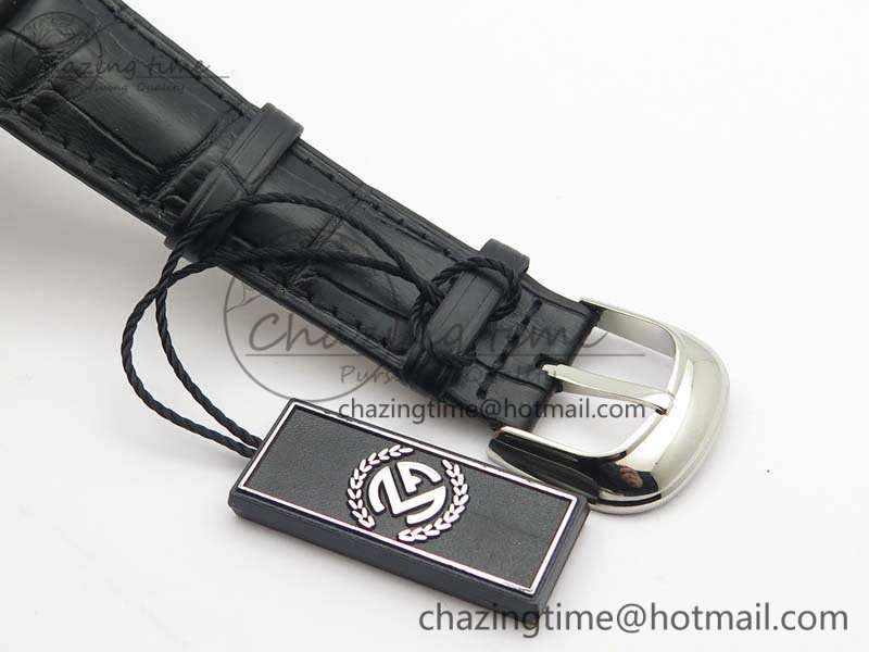 Casablanca SS TW 1:1 Best Edition Black Dial On Black Leather Strap A Flexible 6597