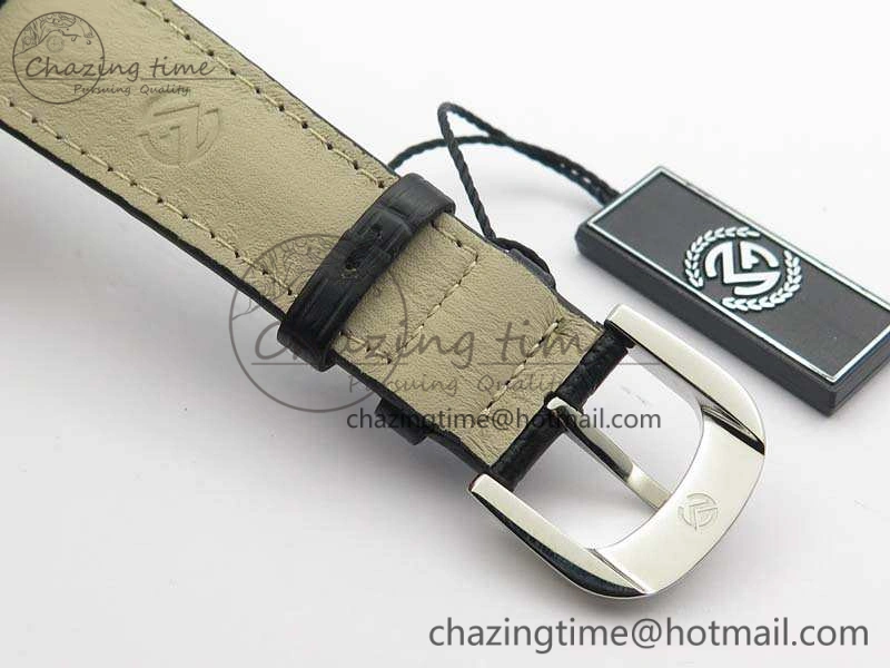 Casablanca SS TW 1:1 Best Edition Black Dial On Black Leather Strap A Flexible 6597