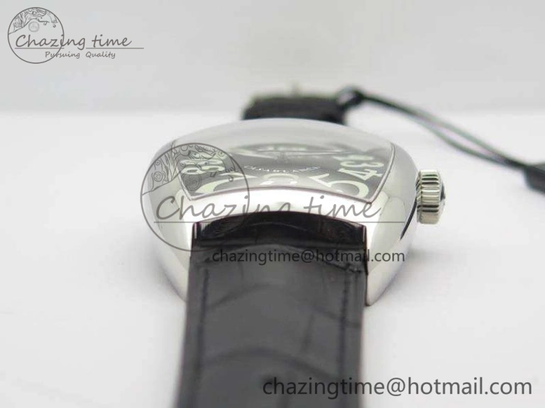 Casablanca SS TW 1:1 Best Edition Black Dial On Black Leather Strap A Flexible 6597