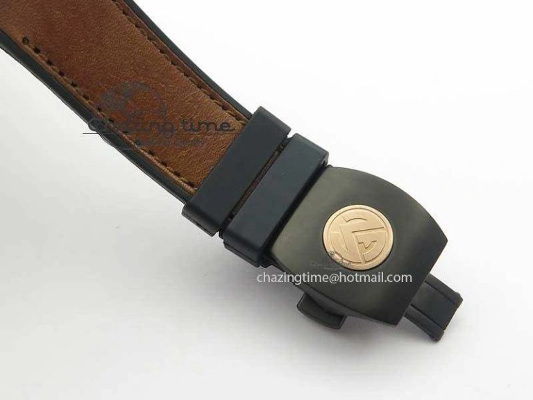 SmoothTexture Casablanca VanGuard Forged Carbon Black Dial On Brown Leather Strap A 6601