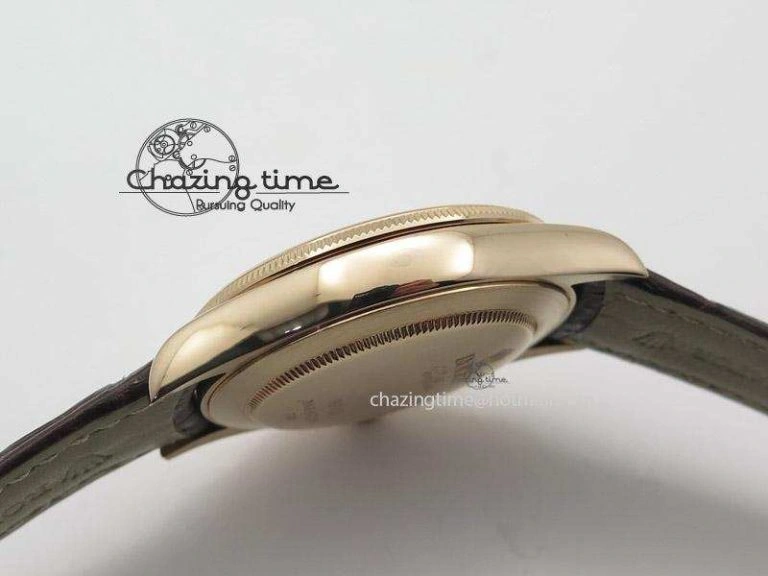 Classic Cellini 50505 RG White Dial on Brown Leather Strap A2824 BP Maker 4046
