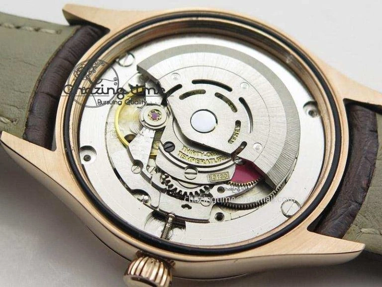 Classic Cellini 50505 RG White Dial on Brown Leather Strap A2824 BP Maker 4046