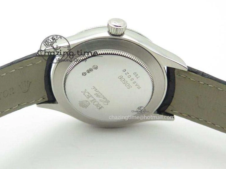 Cellini 50505 SS White Dial on Black Leather Strap A2824 BP Maker Unique 4044