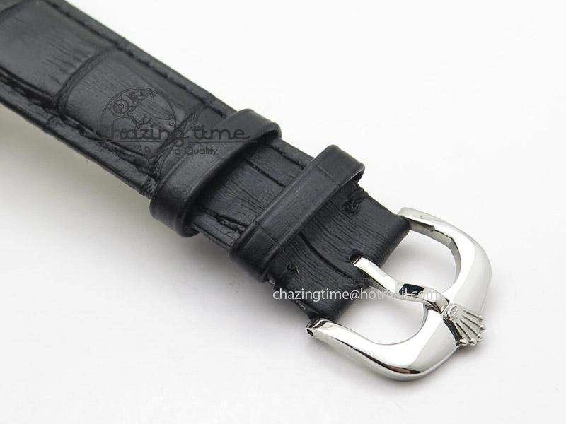 Cellini 50505 SS White Dial on Black Leather Strap A2824 BP Maker Unique 4044