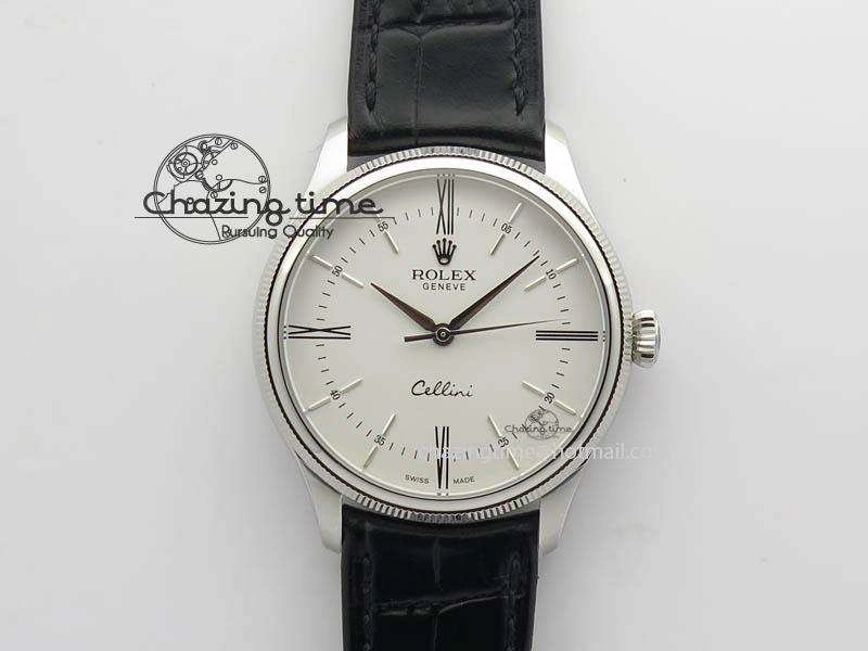 Cellini 50509 MK Best Edition SS White Roman Dial On Black Leather Strap A3121 V SportInspired 3704