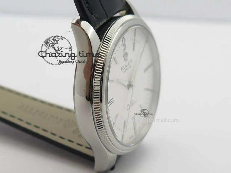 Cellini 50509 MK Best Edition SS White Roman Dial On Black Leather Strap A3121 V SportInspired 3704