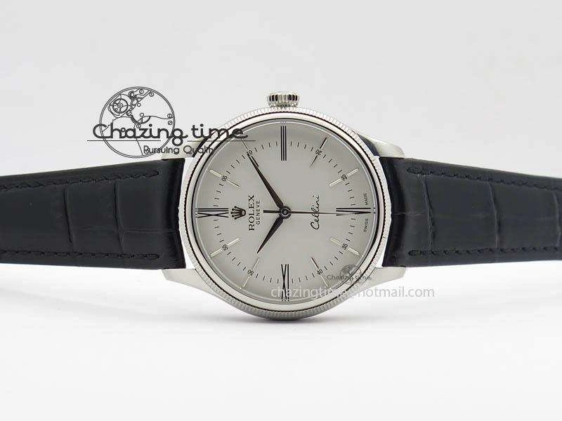 Cellini 50509 MK Best Edition SS White Roman Dial On Black Leather Strap A3121 V SportInspired 3704