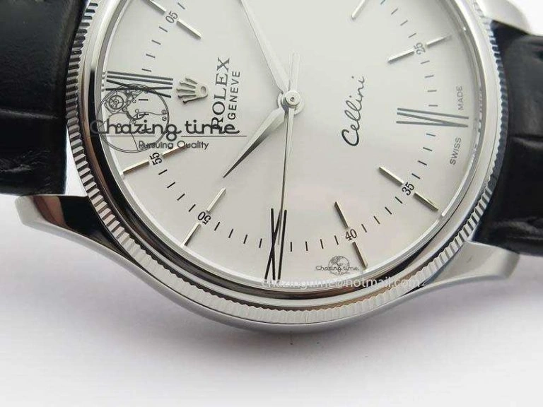 Cellini 50509 MK Best Edition SS White Roman Dial On Black Leather Strap A3121 V SportInspired 3704