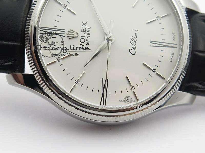 Cellini 50509 MK Best Edition SS White Roman Dial On Black Leather Strap A3121 V SportInspired 3704