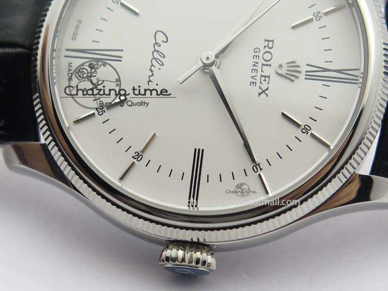 Cellini 50509 MK Best Edition SS White Roman Dial On Black Leather Strap A3121 V SportInspired 3704
