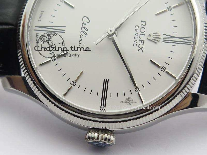 Cellini 50509 MK Best Edition SS White Roman Dial On Black Leather Strap A3121 V SportInspired 3704
