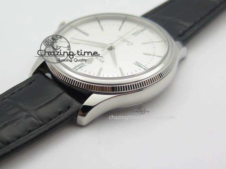 Cellini 50509 MK Best Edition SS White Roman Dial On Black Leather Strap A3121 V SportInspired 3704