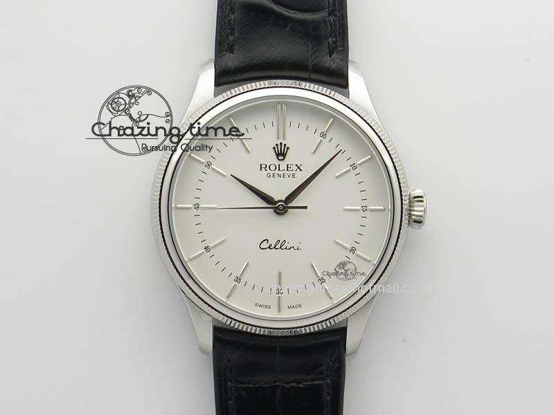 Cellini 50509 MK Best Edition SS White Sticks Dial On Black Leather Strap A3121 V DailyWear 3703
