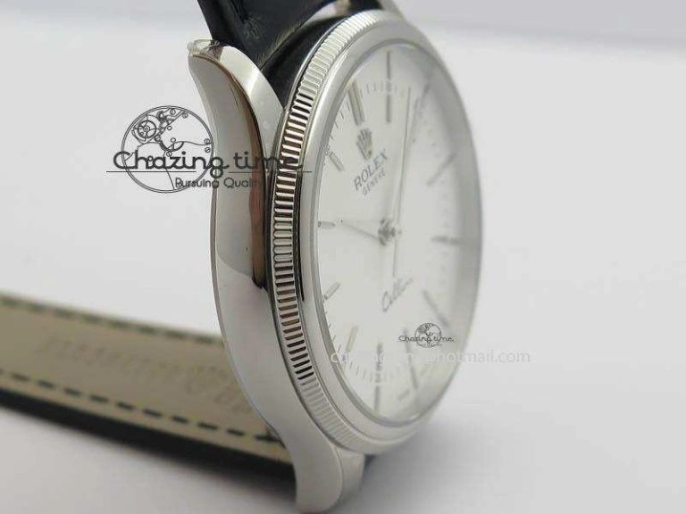 Cellini 50509 MK Best Edition SS White Sticks Dial On Black Leather Strap A3121 V DailyWear 3703