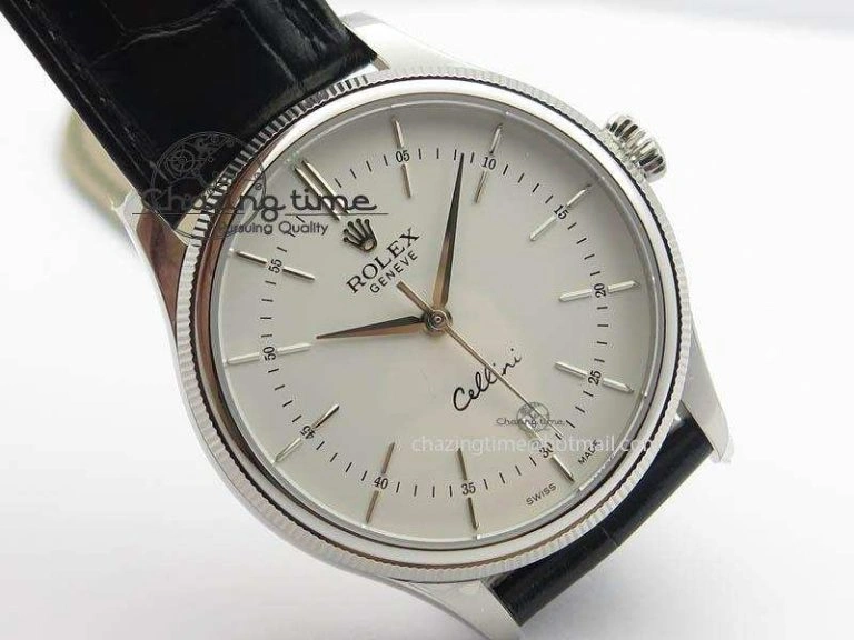 Cellini 50509 MK Best Edition SS White Sticks Dial On Black Leather Strap A3121 V DailyWear 3703