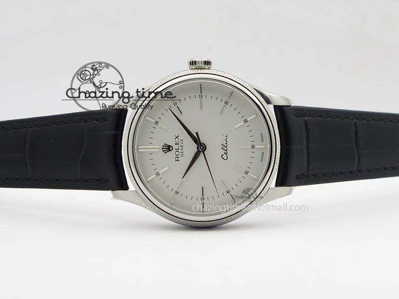 Cellini 50509 MK Best Edition SS White Sticks Dial On Black Leather Strap A3121 V DailyWear 3703