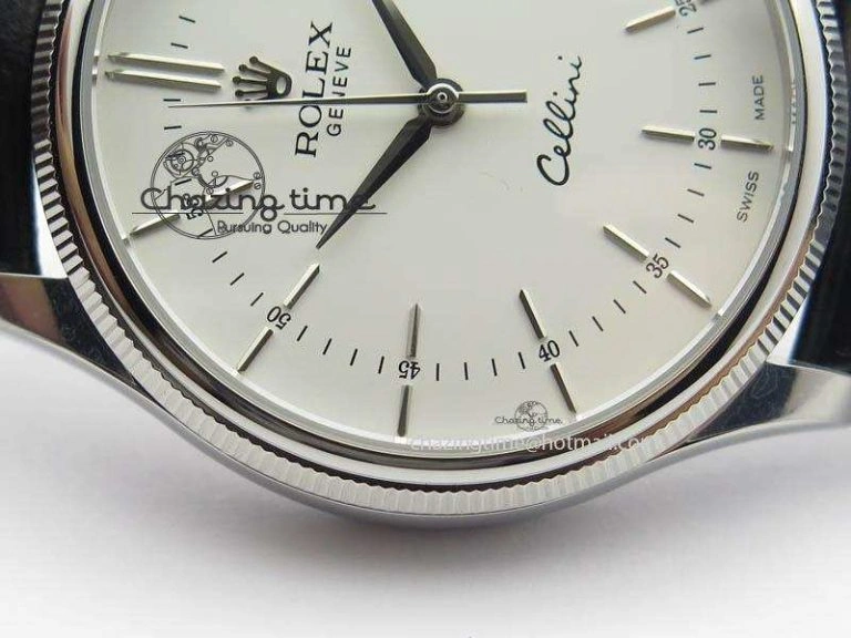 Cellini 50509 MK Best Edition SS White Sticks Dial On Black Leather Strap A3121 V DailyWear 3703
