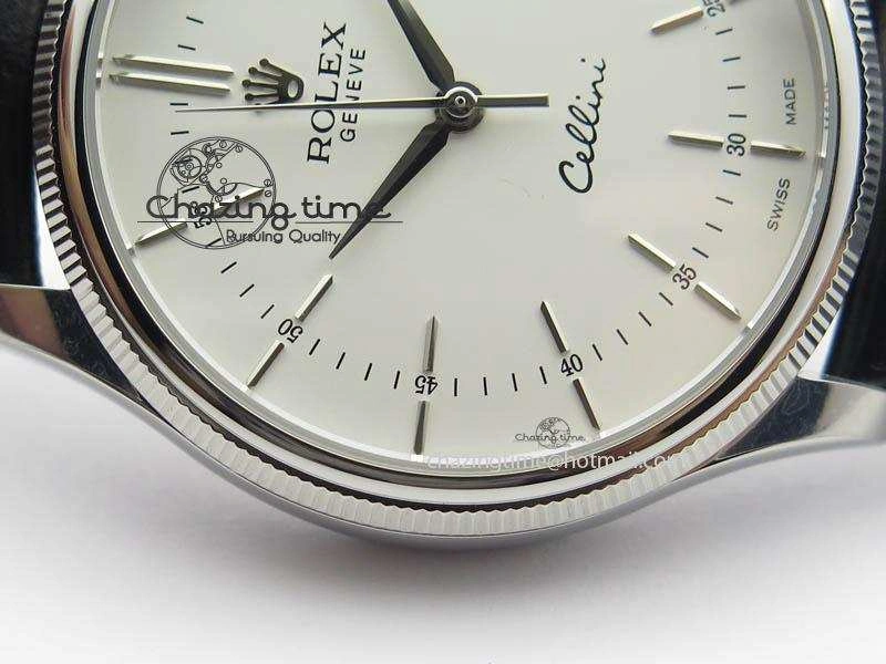 Cellini 50509 MK Best Edition SS White Sticks Dial On Black Leather Strap A3121 V DailyWear 3703