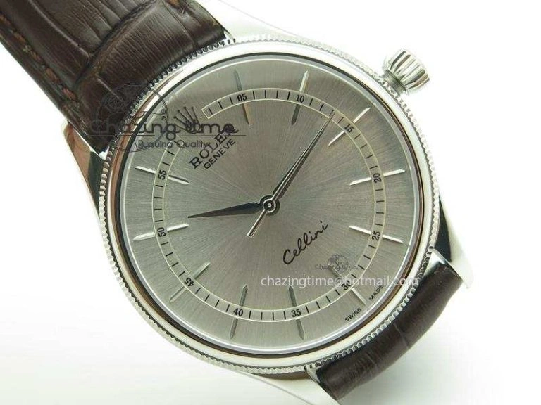 Cellini 50509 SS Sliver Dial On Brown Leather Strap A2813 BP Maker Durable 4036