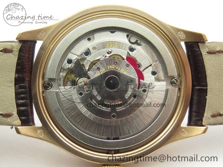 Lightweight Cellini 50519 Real Date RG MK Best Edition Black Dial Sticks Markers on Brown Leather Strap A 3318