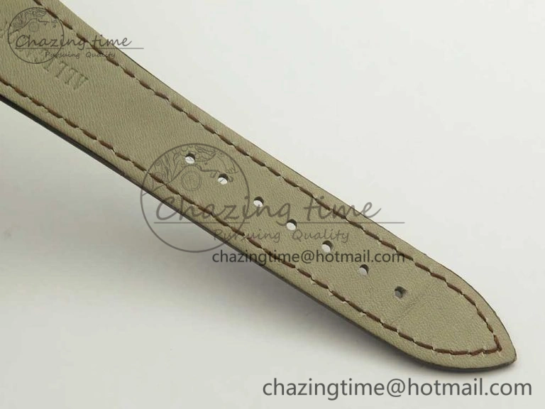 Lightweight Cellini 50519 Real Date RG MK Best Edition Black Dial Sticks Markers on Brown Leather Strap A 3318