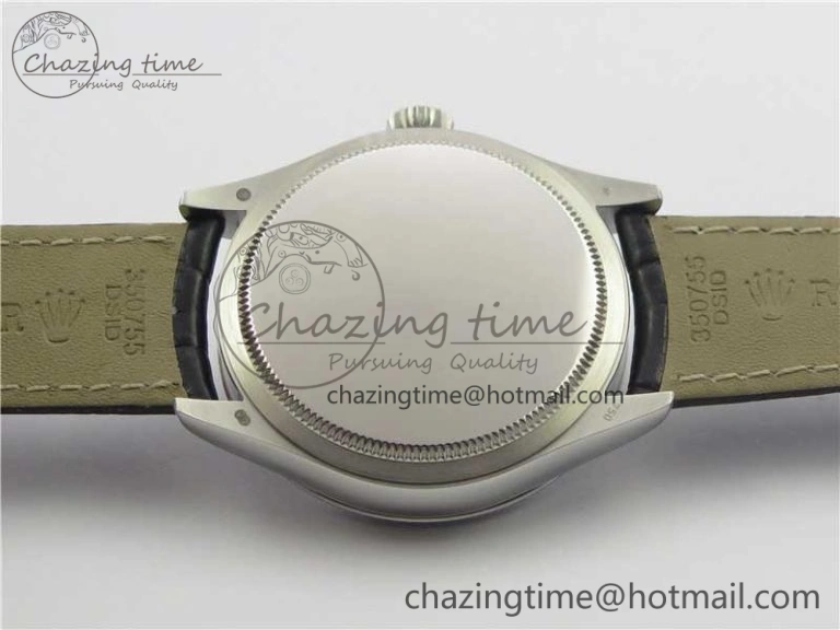 SmoothTexture Cellini 50519 Real Date SS BP Maker Best Edition Black Dial Sticks Markers on Black Leather Strap SA 3087