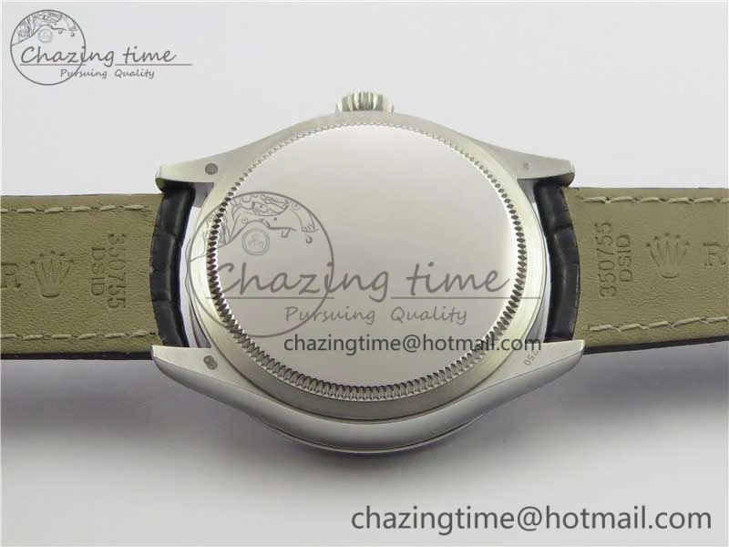 SmoothTexture Cellini 50519 Real Date SS BP Maker Best Edition Black Dial Sticks Markers on Black Leather Strap SA 3087
