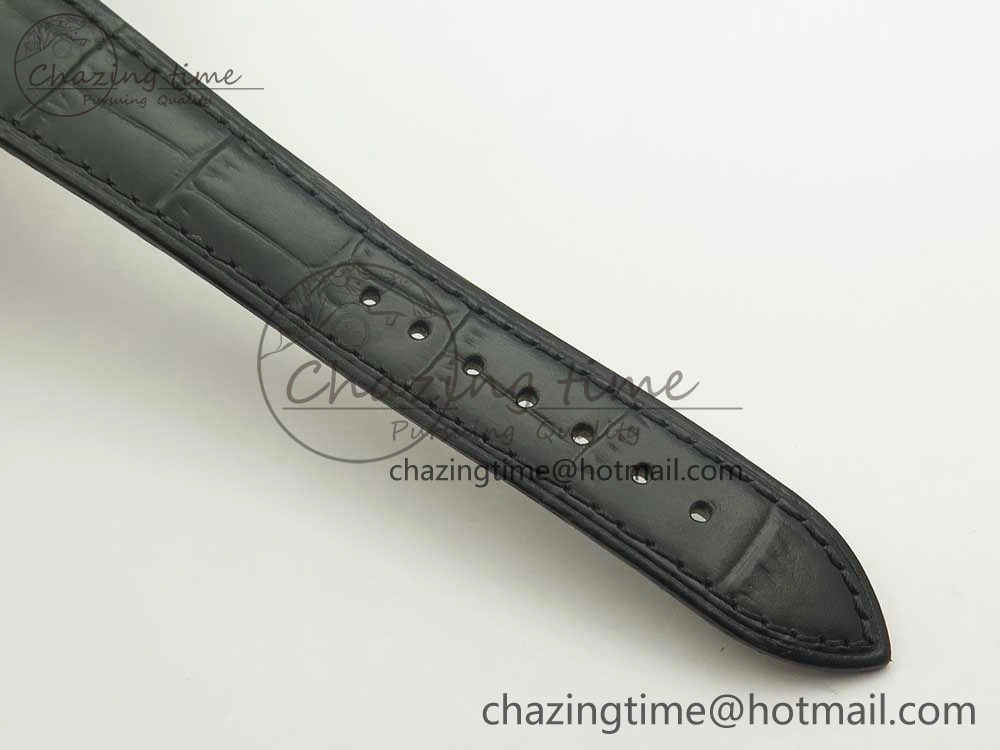 Cellini 50519 Real Date SS MK Best Edition Silver Dial Sticks Markers on Black Leather Strap A Casual 3319