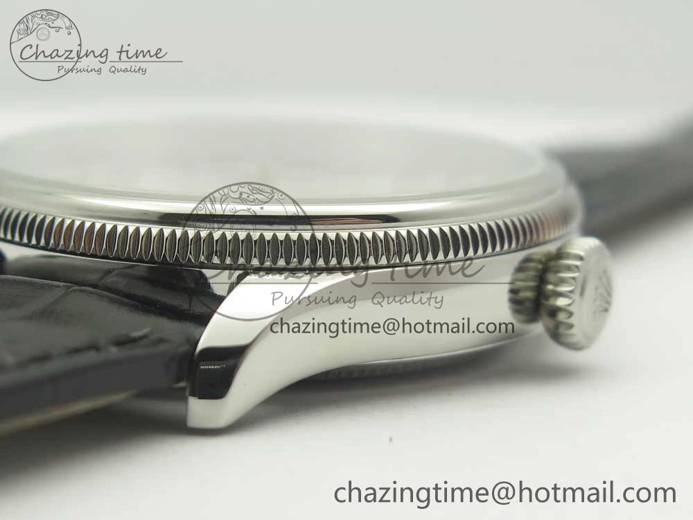Cellini 50519 Real Date SS MK Best Edition Silver Dial Sticks Markers on Black Leather Strap A Casual 3319