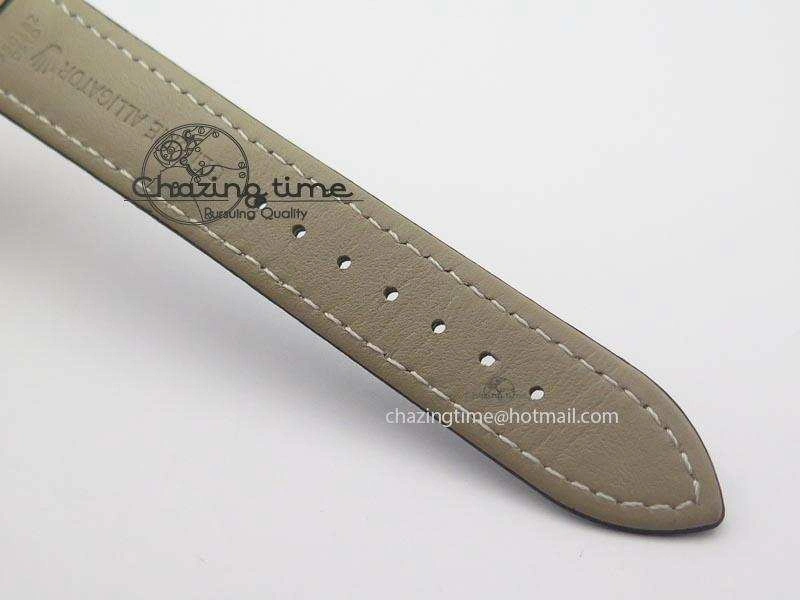 Upgraded Cellini Date RG Black Dial Numeral And Stick Markers On Black Leather Strap A 3875