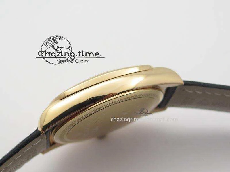 WellDesigned Cellini Date RG Rose Gold Dial Numeral Markers On Black Leather Strap A 3884