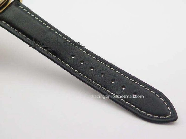 WellDesigned Cellini Date RG Rose Gold Dial Numeral Markers On Black Leather Strap A 3884