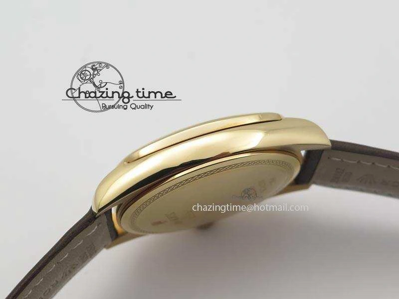 FashionForward Cellini Date RG White Dial Numeral Markers On Brown Leather Strap A 3876