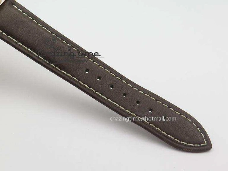 FashionForward Cellini Date RG White Dial Numeral Markers On Brown Leather Strap A 3876