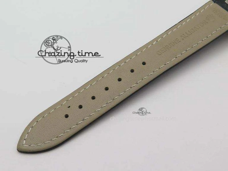 Lightweight Cellini Date SS Black Dial Numeral And Stick Markers On Black Leather Strap A 3890