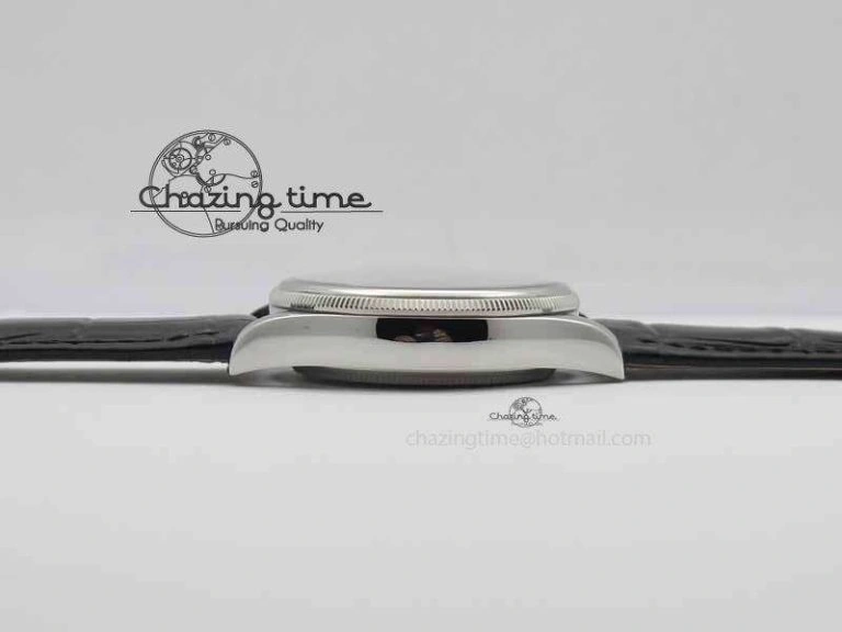 StreetReady Cellini Date VF Best Edition SS Black Dial Stick Markers On Black Leather Strap A 3725