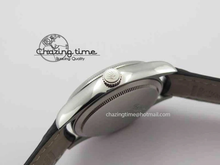 StreetReady Cellini Date VF Best Edition SS Black Dial Stick Markers On Black Leather Strap A 3725