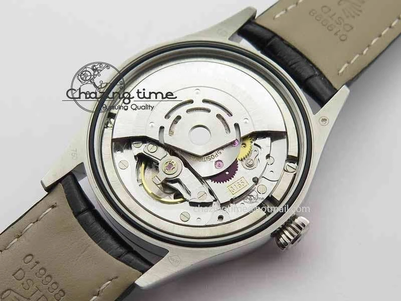 StreetReady Cellini Date VF Best Edition SS Black Dial Stick Markers On Black Leather Strap A 3725