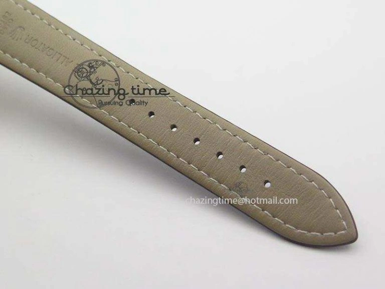 Cellini Date YG White Numeral Dial On Brown Leather Strap A TravelReady 3883