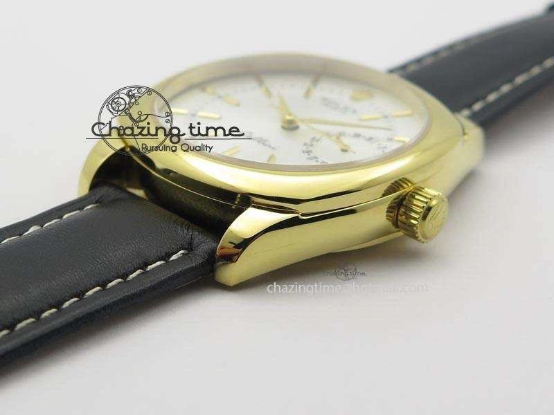 Cellini Date YG White Stick Dial On Black Leather Strap A Practical 3881