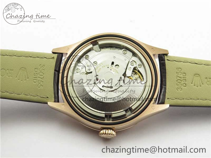 RelaxedFit Cellini RG KZF 1:1 Best Edition Black Dial on Brown Leather Strap SA 2777